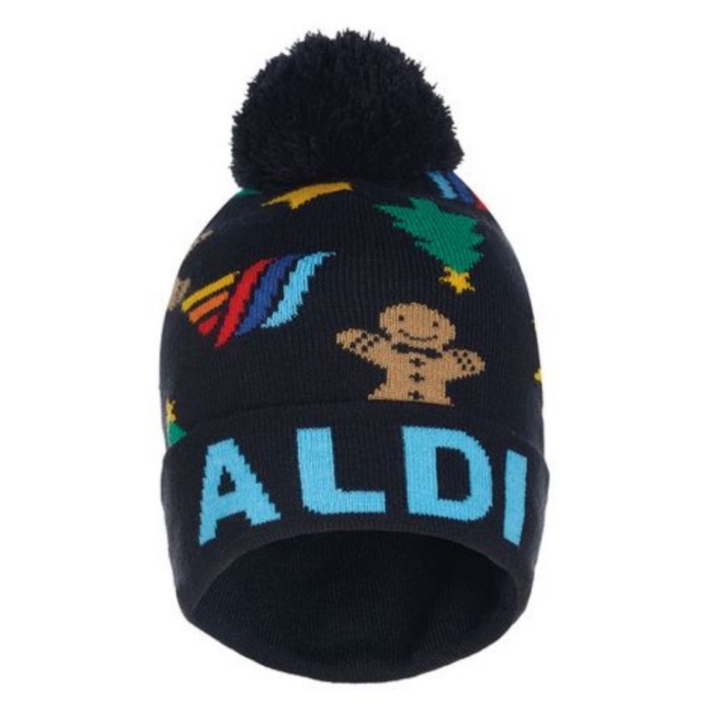 Aldi 2024  Winter Beanie Knit Pom Pom Hat
NWT